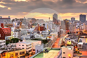 Naha, Okinawa, Japan Cityscape at Dawn