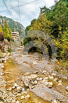 The Nahr al-Kalb River near the Jeita Grotto in Lebanon