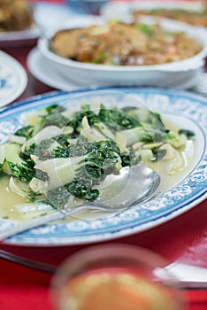 Nai bai chinese vegetable dish