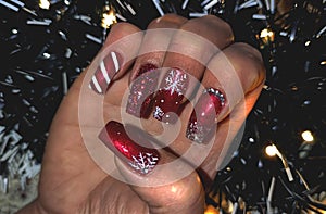 Nail art christmas Winter nail