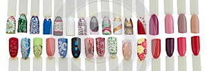 Nail art handmade samples