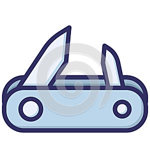 Nail clipper, cutter Isolated Vector Icon that can be easily modified or edited