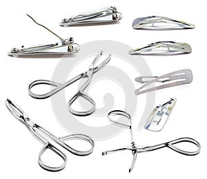 Nail Clippers, Tweezers, Barette Clips