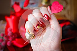 Nail designs with love