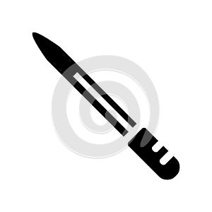 Nail file icon vector isolated on white background, Nail file si photo