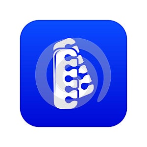 Nail foot tool separator icon blue vector