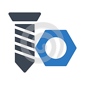 Nail vector.glyph color  icon