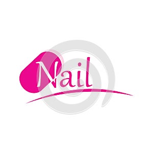 Nail, menicure logo vector