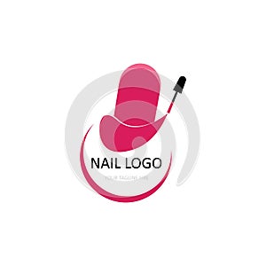 Nail, menicure logo vector