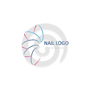 Nail, menicure logo vector