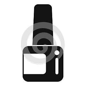 Nail polish bottle icon simple vector. Nose female laser