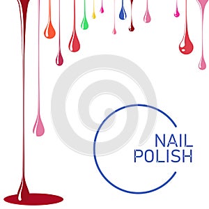 Nail polish drop black