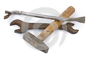Nail puller, hammer, wrench