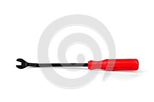 Nail puller isolated on white background.