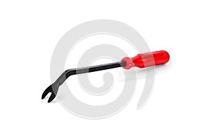 Nail puller isolated on white background.