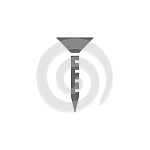 Nail, repair, spike icon. Element of materia flat tools icon