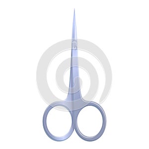 Nail scissors icon, cartoon style