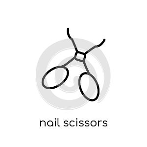 Nail scissors icon from Hygiene collection.