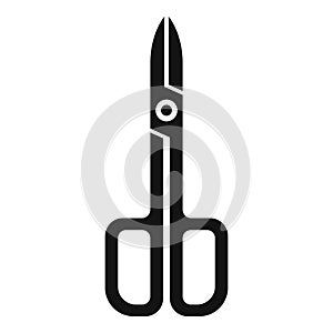 Nail scissors icon simple vector. Makeup artist