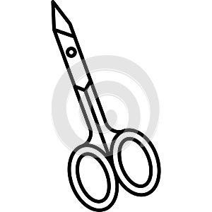 Nail Scissors Icon Vector