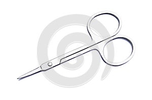 Nail scissors isolated on white