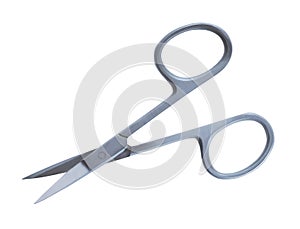 Nail scissors isolated on a white background
