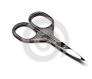 Nail scissors isolated on a white background