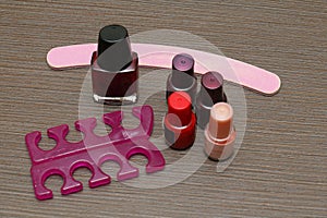 Nail varnish colorful set