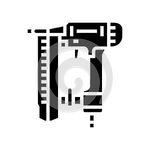 nailer tool glyph icon vector illustration