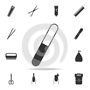 nailfile icon. Detailed set of Beauty salon icons. Premium quality graphic design icon. One of the collection icons for websites, photo