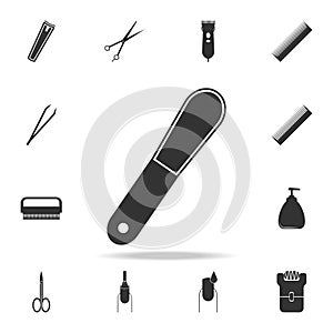 nailfile icon. Detailed set of Beauty salon icons. Premium quality graphic design icon. One of the collection icons for websites, photo