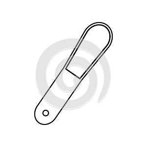nailfile icon. Element of Beauty salon for mobile concept and web apps icon. Outline, thin line icon for website design and photo