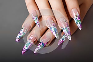 Nails design. photo