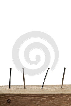 Nails on wood