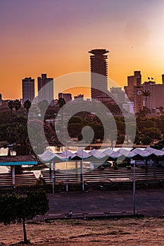 Nairobi City County Cityscapes Skyline Skyscrapers Sunrise Sunset Kenya`s Capital East Africa