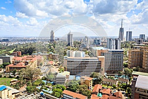 Nairobi cityscape - capital city of Kenya