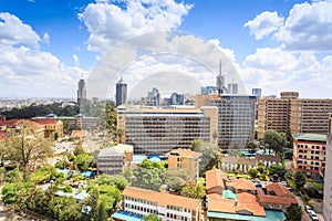 Nairobi cityscape - capital city of Kenya