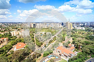 Nairobi cityscape - capital city of Kenya