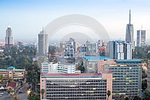 Nairobi cityscape - capital city of Kenya