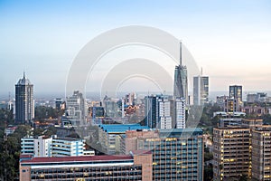 Nairobi cityscape - capital city of Kenya