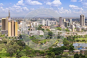 Nairobi cityscape - capital city of Kenya