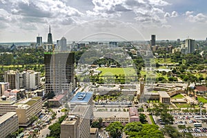 Nairobi cityscape - capital city of Kenya