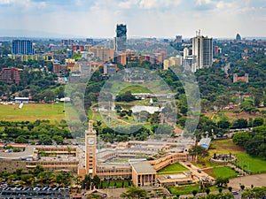 Nairobi skyline skyscrapers city view