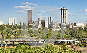 Nairobi Skyline And Uhuru Park, Kenya