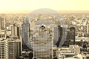 Nairobi Skyline view of the city photo