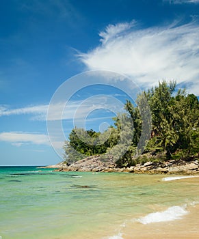 Naithon beach on Phuket island, Thailand