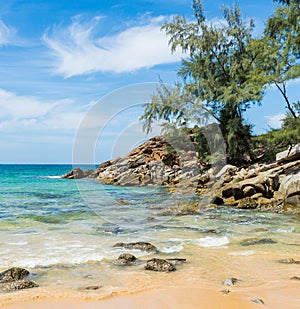 Naithon beach on Phuket island, Thailand