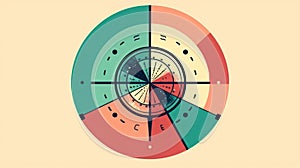 A Naive Bayes icon representing the probabilistic algorithm used for classification and prediction created with Generative AI