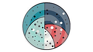 A Naive Bayes icon representing the probabilistic algorithm used for classification and prediction created with Generative AI