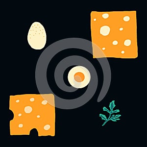 Naive food icons